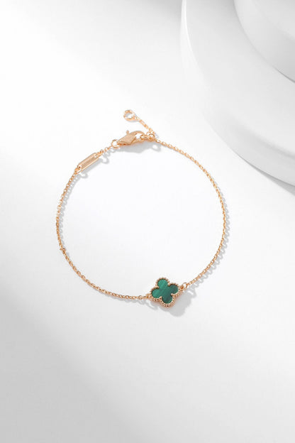 [Renovia Jewelry]CLOVER BRACELET MALACHITE 1 MOTIF