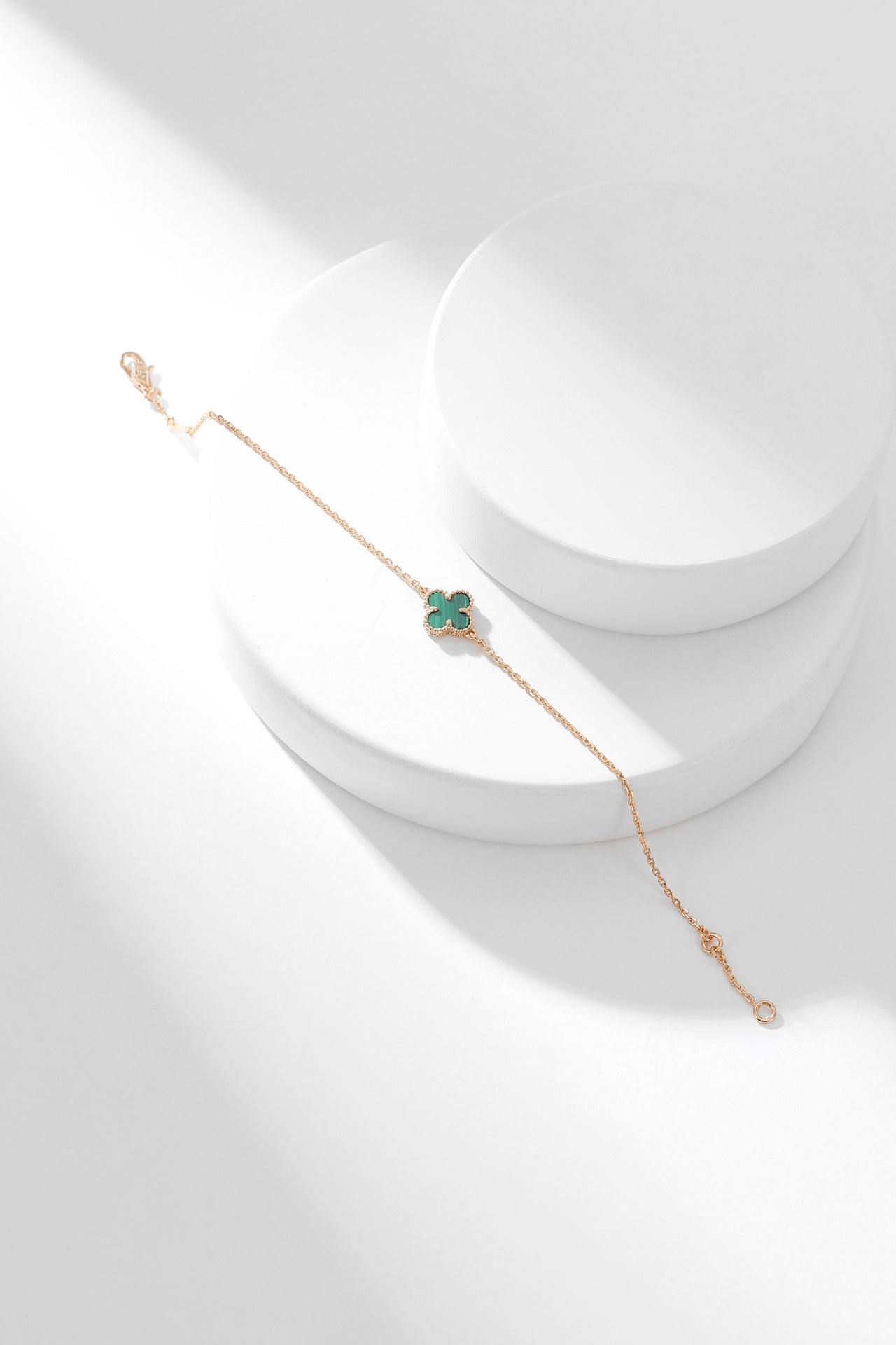 [Renovia Jewelry]CLOVER BRACELET MALACHITE 1 MOTIF