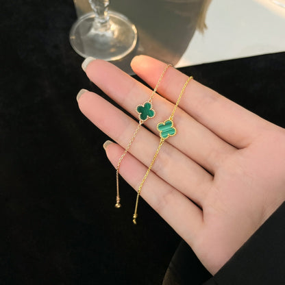 [Renovia Jewelry]CLOVER BRACELET MALACHITE 1 MOTIF