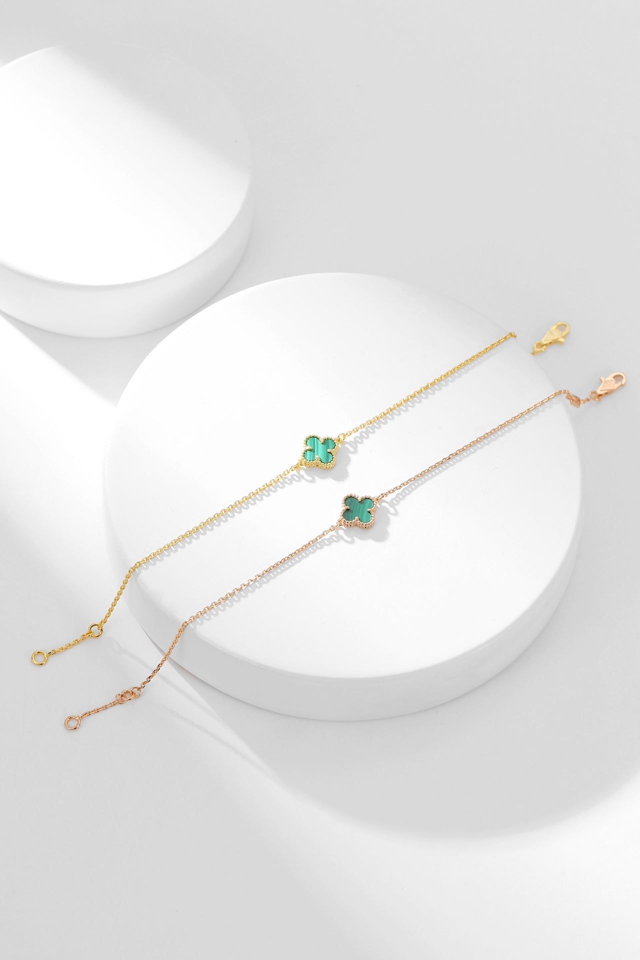 [Renovia Jewelry]CLOVER BRACELET MALACHITE 1 MOTIF