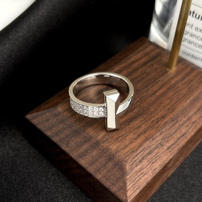 [Renovia Jewelry]T WIDE DIAMOND RING