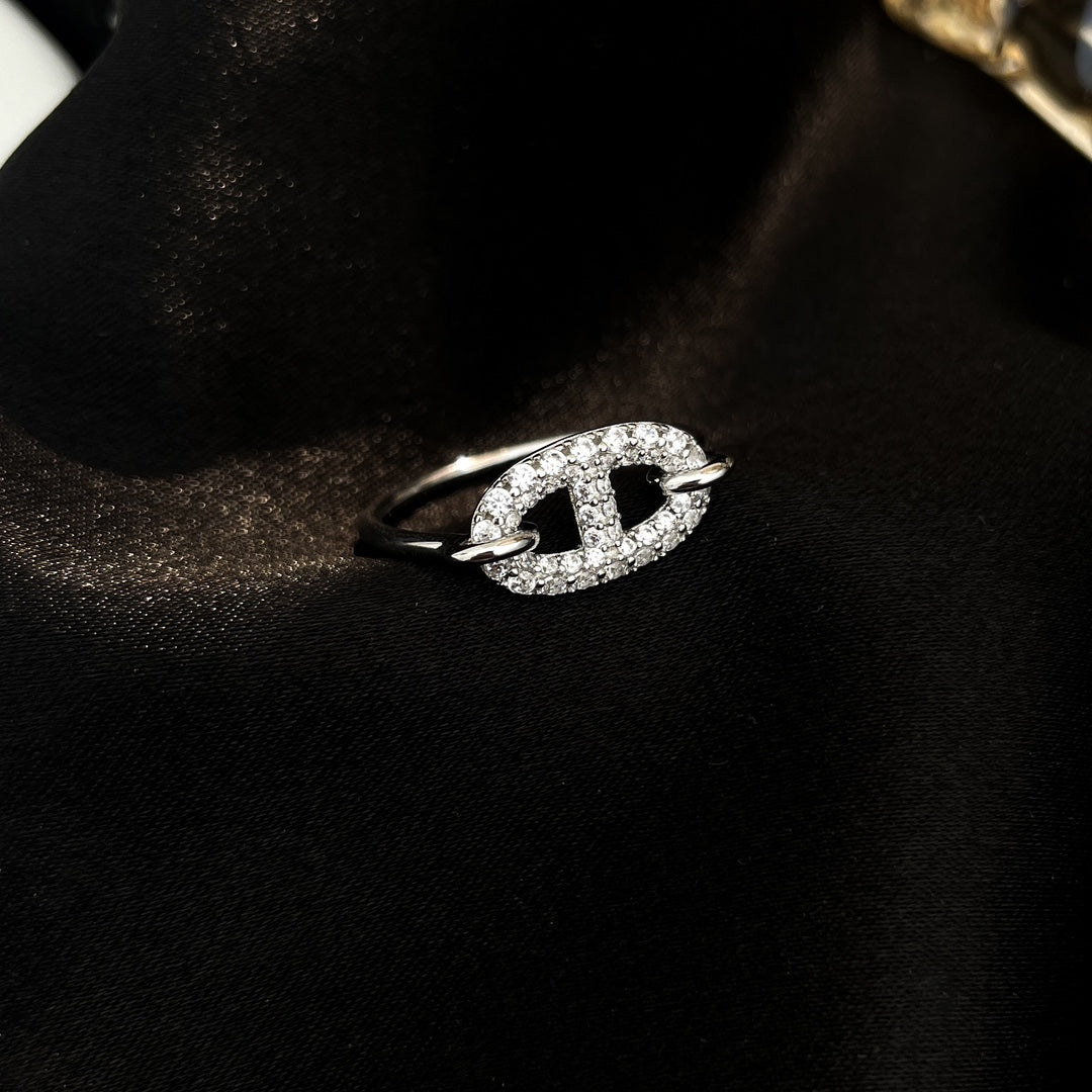 [Renovia Jewelry]RONDE SMALL SILVER DIAMOND RING