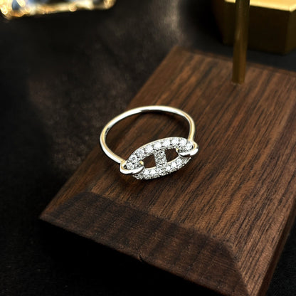 [Renovia Jewelry]RONDE SMALL SILVER DIAMOND RING