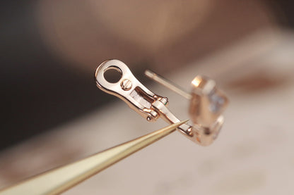 [Renovia Jewelry]SERPENT PINK GOLD DIAMOND EARRINGS