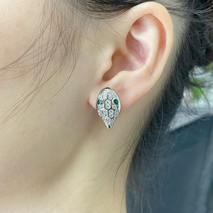 [Renovia Jewelry]SERPENT DIAMOND STUD EARRINGS