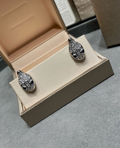 [Renovia Jewelry]SERPENT DIAMOND STUD EARRINGS