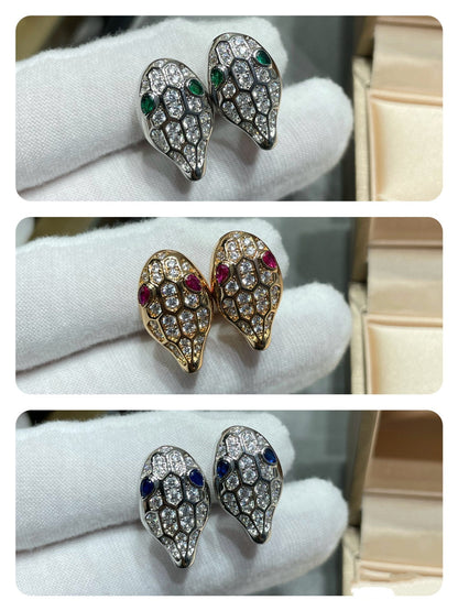 [Renovia Jewelry]SERPENT DIAMOND STUD EARRINGS