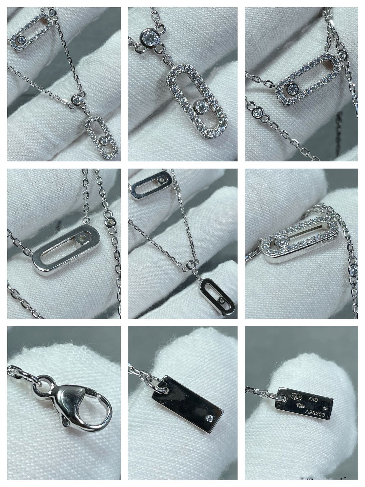 [Renovia Jewelry]MOVE 2 ROW DIAMOND NECKLACE