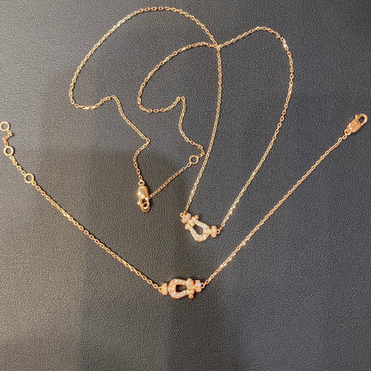 [Renovia Jewelry]FORCE 10 DIAMOND PINK GOLD NECKLACE MINI MODEL