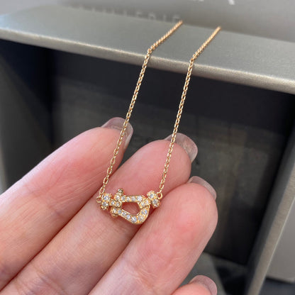 [Renovia Jewelry]FORCE 10 DIAMOND PINK GOLD NECKLACE MINI MODEL