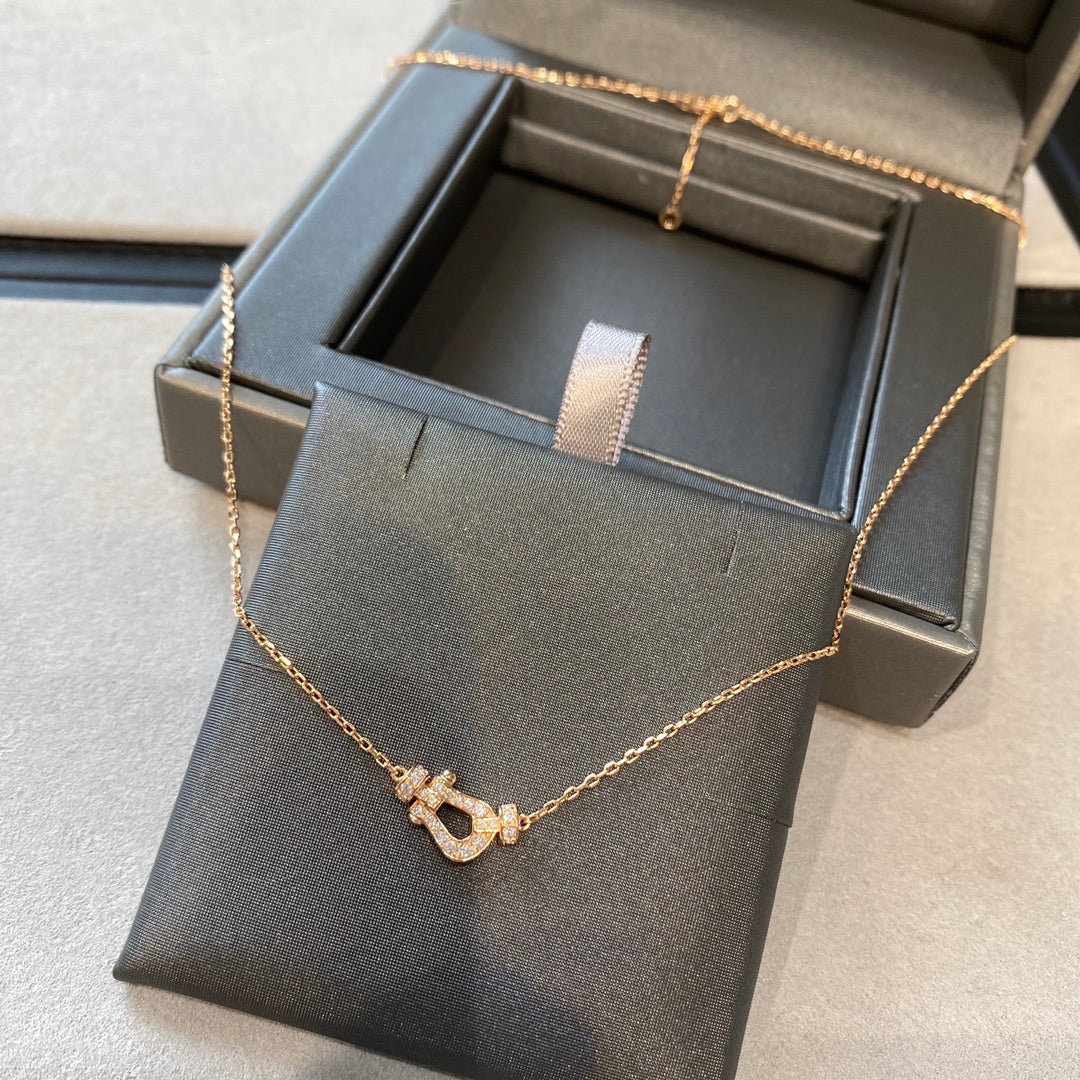 [Renovia Jewelry]FORCE 10 DIAMOND PINK GOLD NECKLACE MINI MODEL