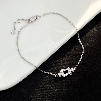 [Renovia Jewelry]FORCE 10 FULL DIAMOND BUCKLE CHAIN LINK MINI MODEL