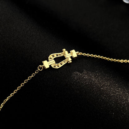 [Renovia Jewelry]FORCE 10 FULL DIAMOND BUCKLE CHAIN LINK MINI MODEL