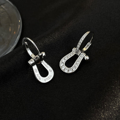 [Renovia Jewelry]FORCE 10 FULL DIAMOND DROP EARRINGS MEDIUM MODEL