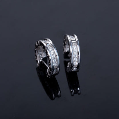 [Renovia Jewelry]ZERO 1 MINI SILVER DIAMOND EARRINGS
