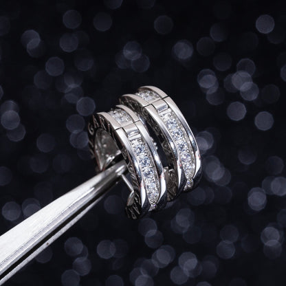 [Renovia Jewelry]ZERO 1 MINI SILVER DIAMOND EARRINGS