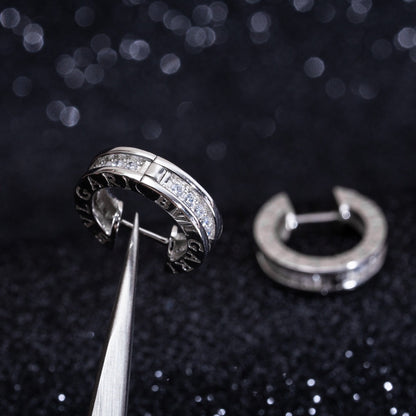 [Renovia Jewelry]ZERO 1 MINI SILVER DIAMOND EARRINGS