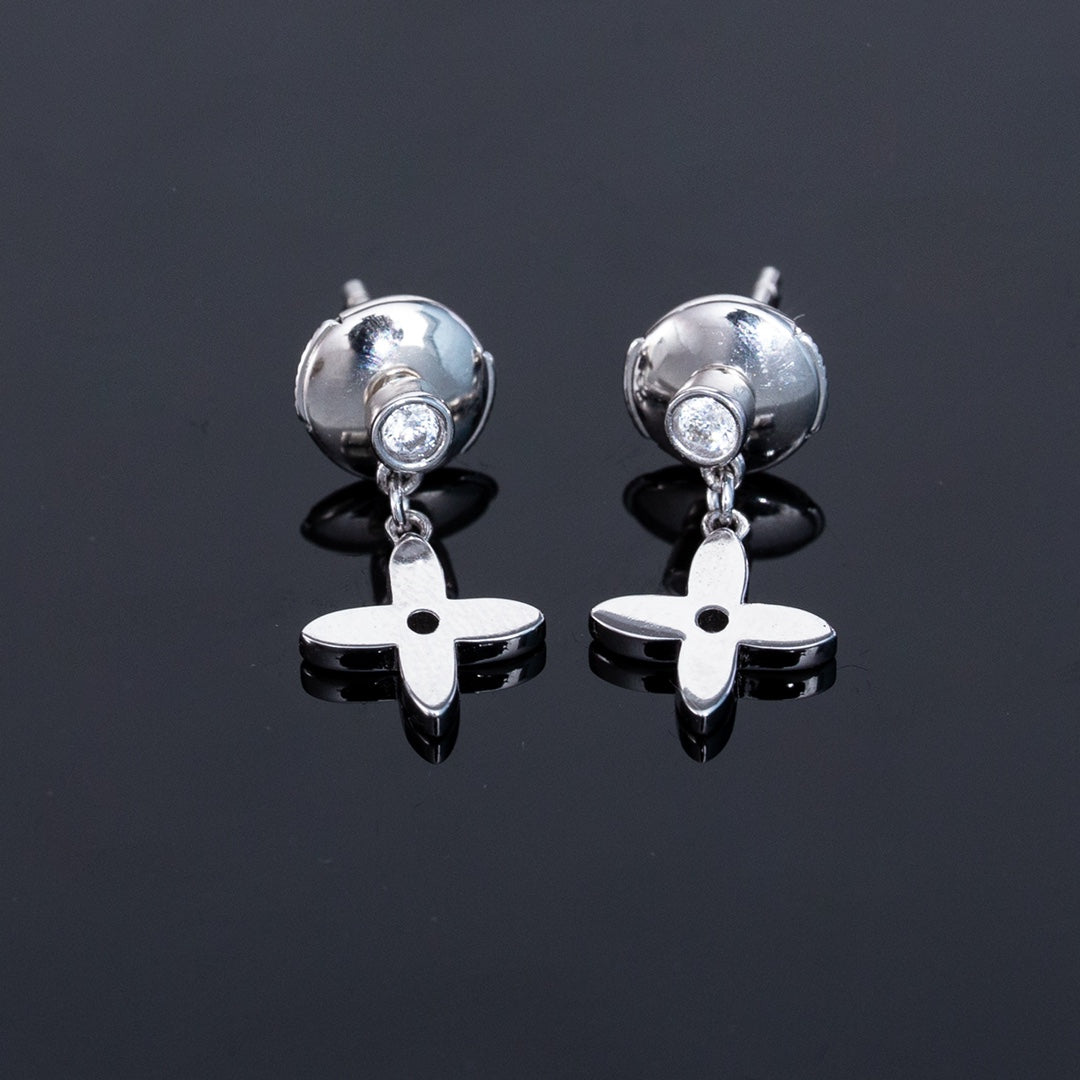 [Renovia Jewelry]VIDYLLE SILVER DIAMOND MINI DROP EARRINGS