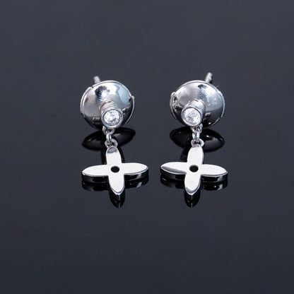 [Renovia Jewelry]VIDYLLE SILVER DIAMOND MINI DROP EARRINGS
