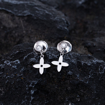 [Renovia Jewelry]VIDYLLE SILVER DIAMOND MINI DROP EARRINGS