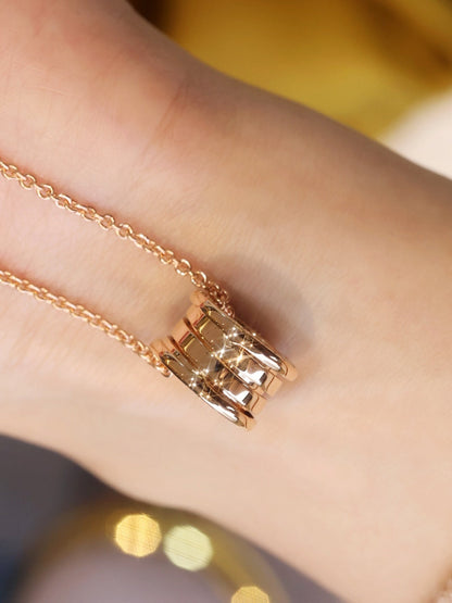 [Renovia Jewelry]ZERO 1 PINK GOLD NECKLACE