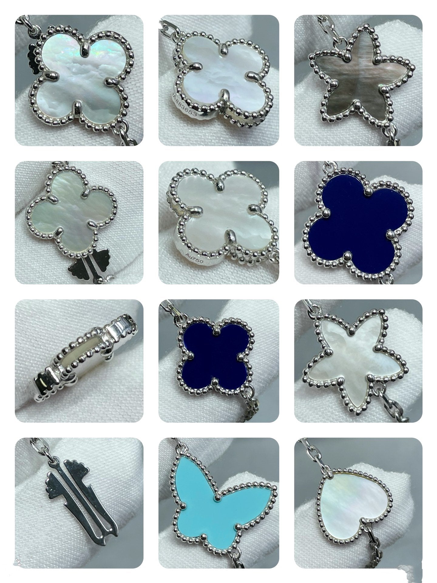 [Renovia Jewelry]LUCKY CLOVER SILVER 11 MOTIF NECKLACE