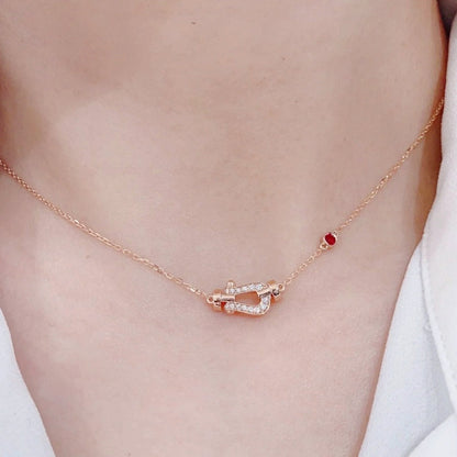 [Renovia Jewelry]FORCE 10 DIAMOND PINK GOLD NECKLACE