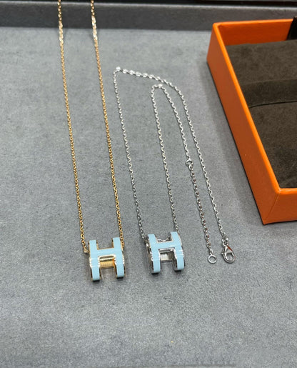 [Renovia Jewelry]POP H SKY BLUE NECKLACE