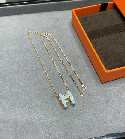 [Renovia Jewelry]POP H SKY BLUE NECKLACE