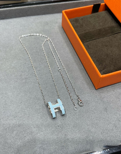 [Renovia Jewelry]POP H SKY BLUE NECKLACE
