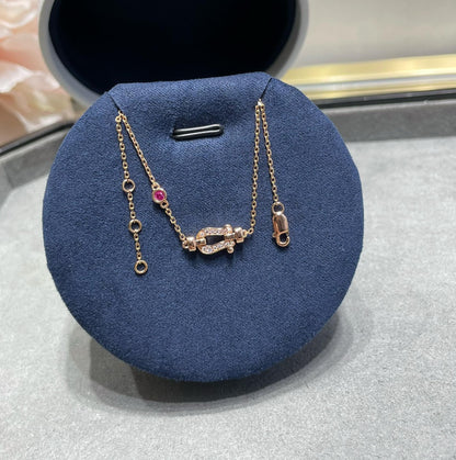 [Renovia Jewelry]FORCE 10 DIAMOND CHAIN LINK PINK GOLD BRACELET