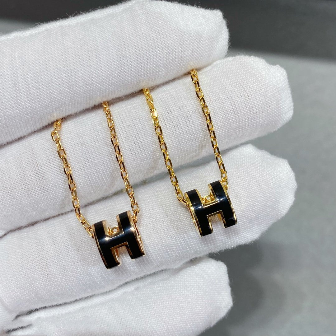 [Renovia Jewelry]MINI POP H NECKLACE