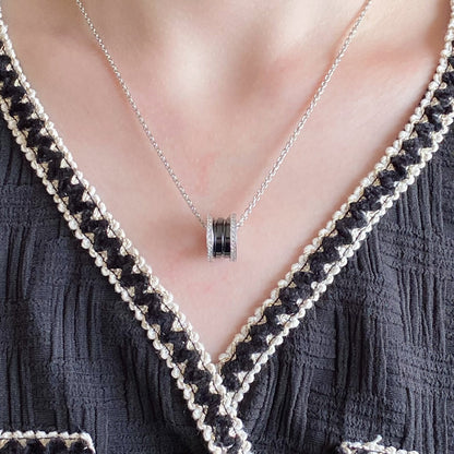 [Renovia Jewelry]ZERO 1 DIAMOND CERAMIC NECKLACE