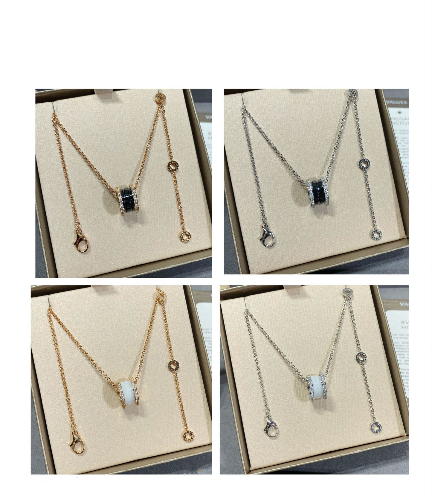 [Renovia Jewelry]ZERO 1 DIAMOND CERAMIC NECKLACE