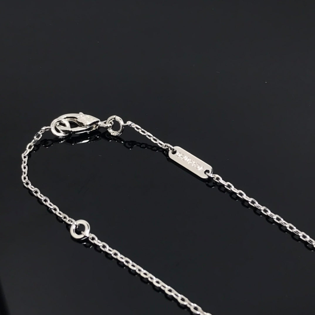 [Renovia Jewelry]CLOVER PIETERSITE SILVER LONG NECKLACE