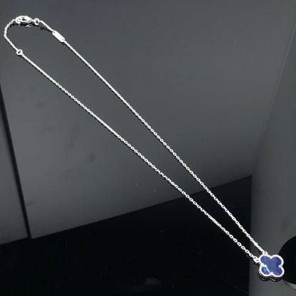 [Renovia Jewelry]CLOVER PIETERSITE SILVER LONG NECKLACE