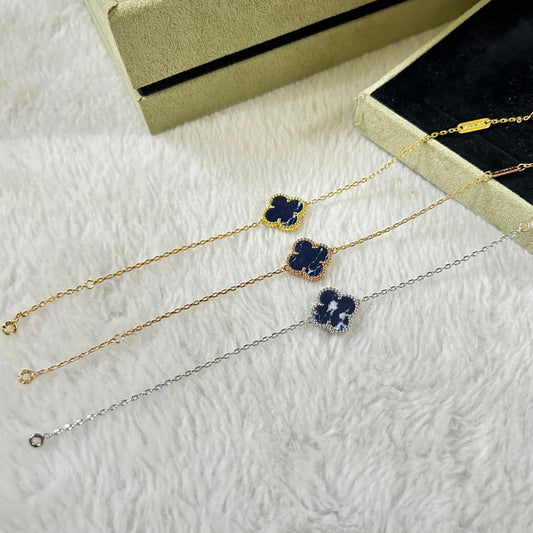 [Renovia Jewelry]CLOVER 1 MOTIF PIETERSITE BRACELET