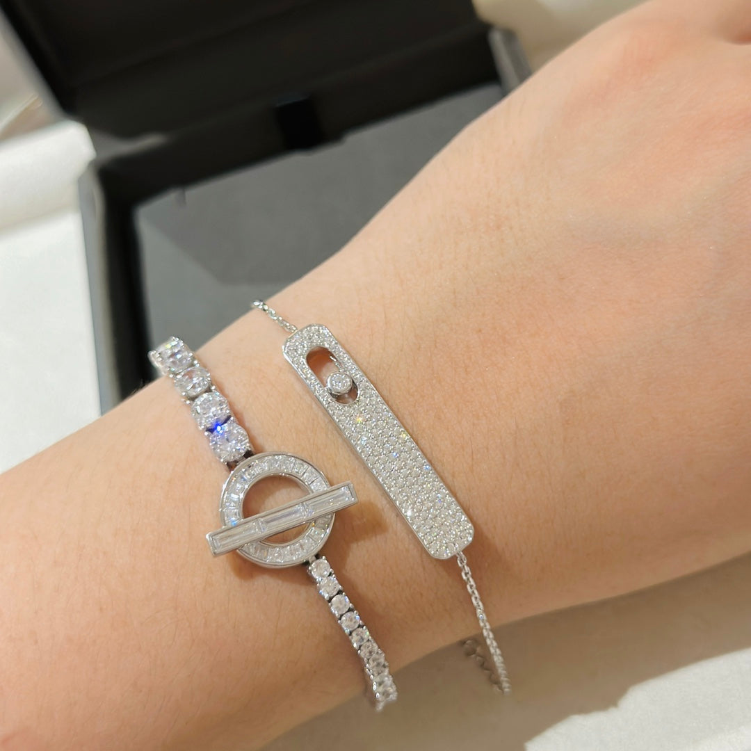 [Renovia Jewelry]MOVE CLASSIQUE DIAMOND PAVED BRACELET