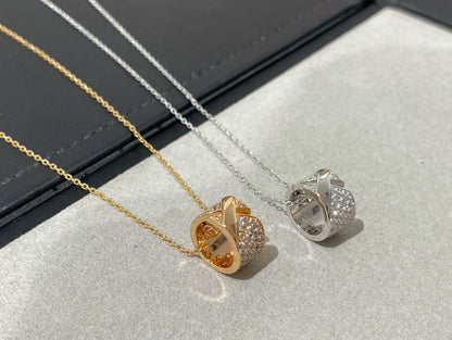 [Renovia Jewelry]LIENS EVIDENCE DIAMOND PAVED NECKLACE