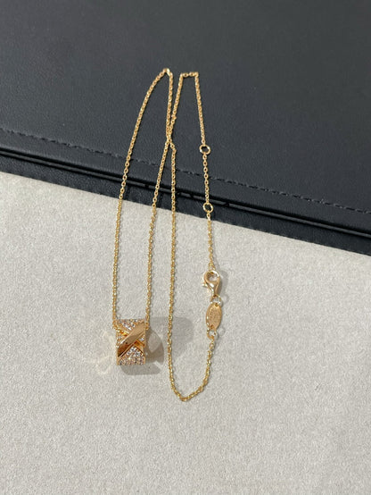 [Renovia Jewelry]LIENS EVIDENCE DIAMOND PAVED NECKLACE