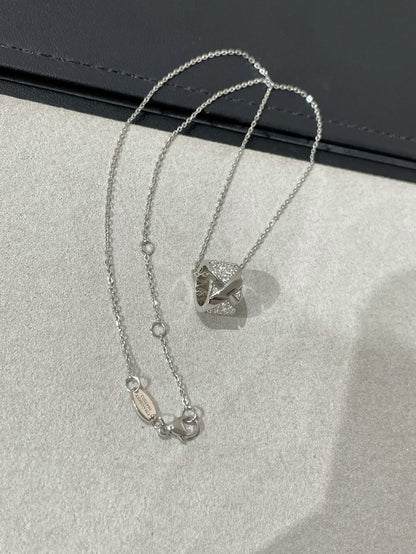 [Renovia Jewelry]LIENS EVIDENCE DIAMOND PAVED NECKLACE