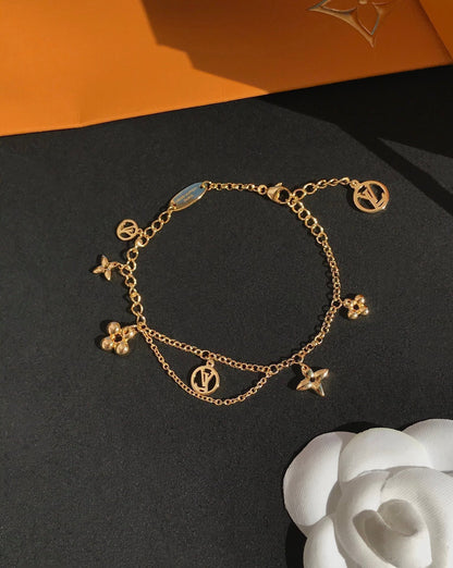 [Renovia Jewelry]BLOOMING PINK GOLD MOP BRACELET