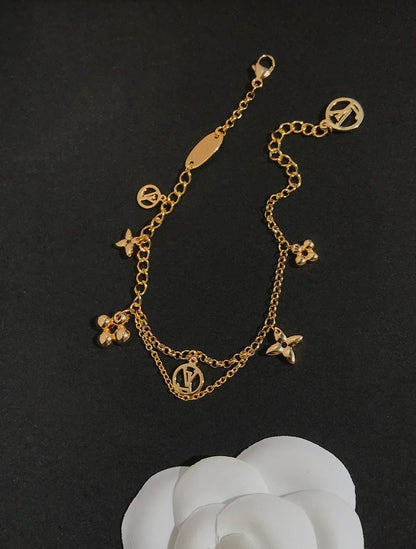 [Renovia Jewelry]BLOOMING PINK GOLD MOP BRACELET