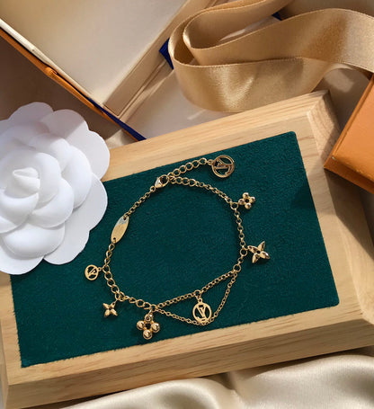 [Renovia Jewelry]BLOOMING PINK GOLD MOP BRACELET