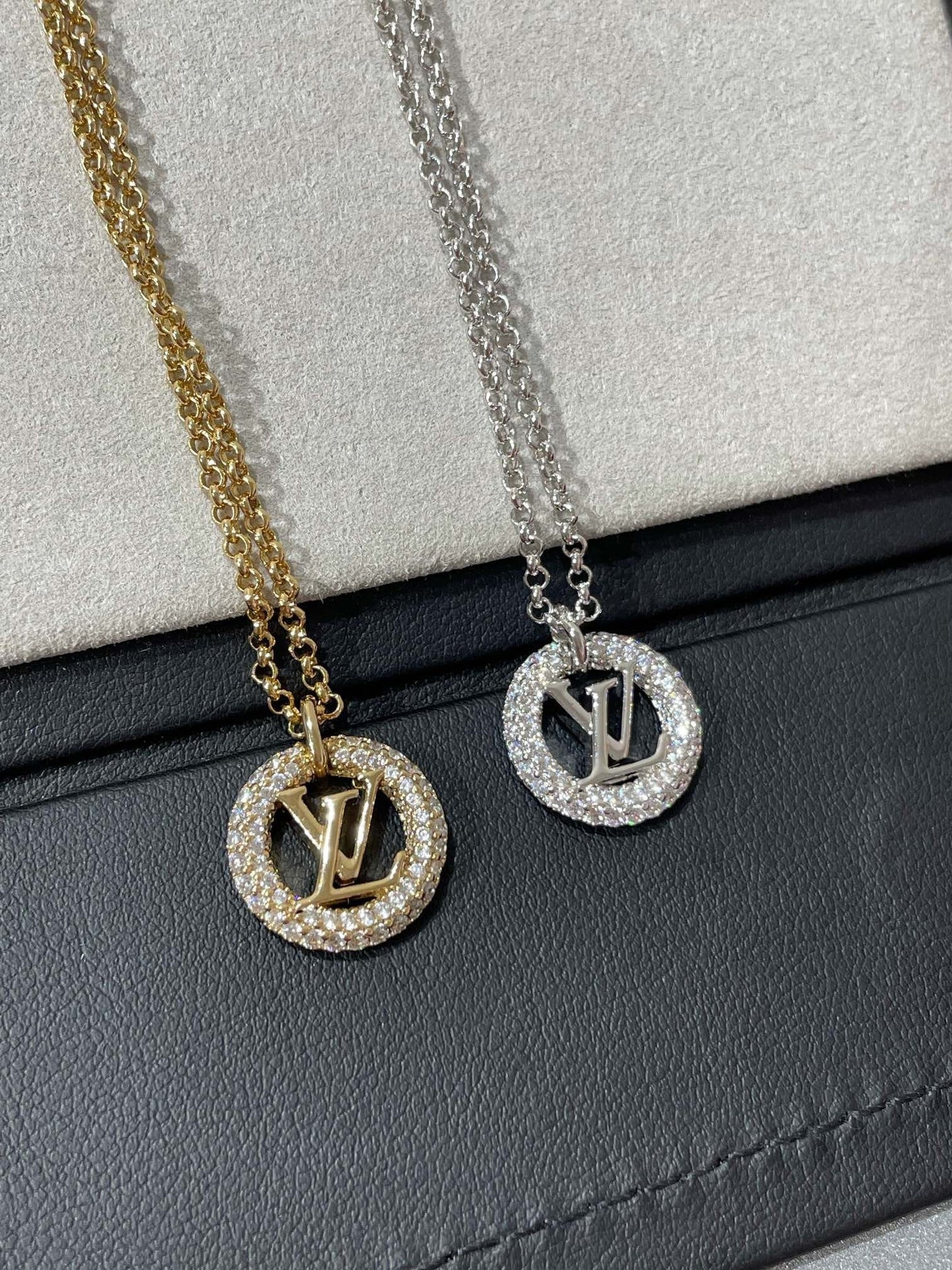 [Renovia Jewelry]BY NIGHT DIAMOND PAVED NECKLACE