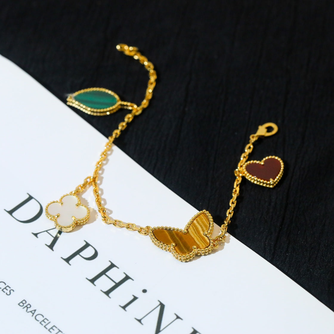 [Renovia Jewelry]LUCKY SPRING 5 MOTIF GOLD BRACELET