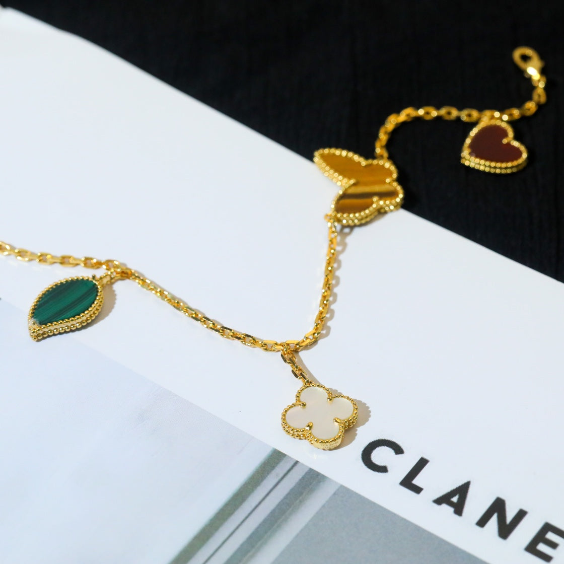 [Renovia Jewelry]LUCKY SPRING 5 MOTIF GOLD BRACELET