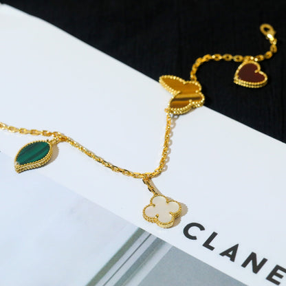 [Renovia Jewelry]LUCKY SPRING 5 MOTIF GOLD BRACELET