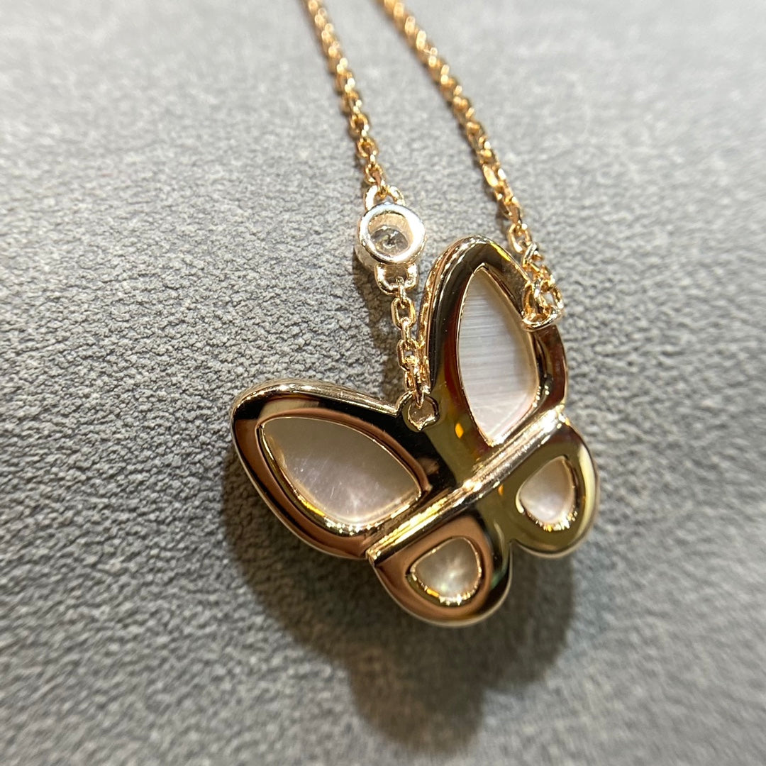 [Renovia Jewelry]BUTTERFLY MOP DIAMOND NECKLACE