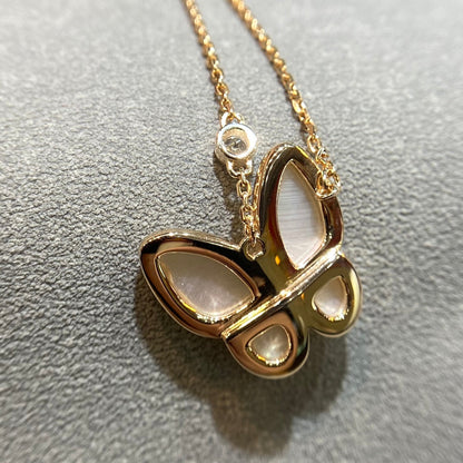[Renovia Jewelry]BUTTERFLY MOP DIAMOND NECKLACE
